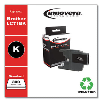 Innovera® Remanufactured Black Ink, Replacement For Brother Lc71bk, 300 Page-yield freeshipping - TVN Wholesale